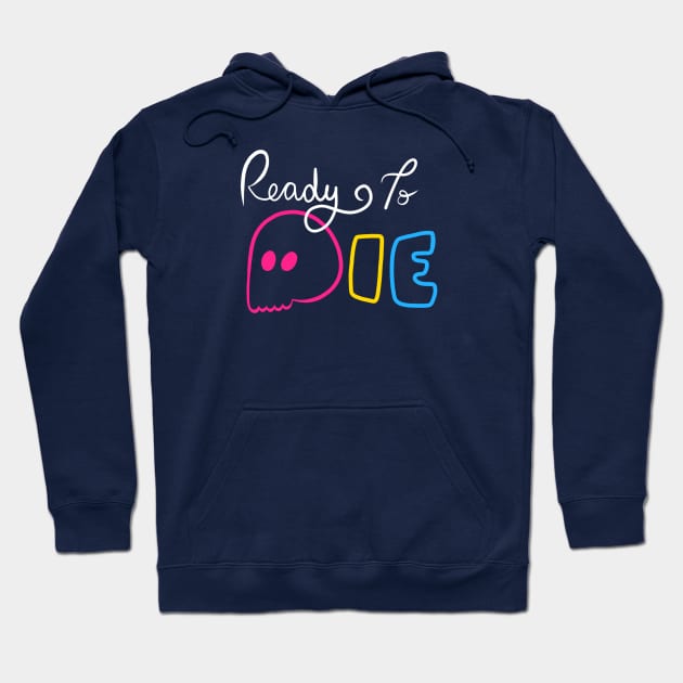 Ready To Die Emo Skull (Pansexual Colors) Hoodie by inatorinator